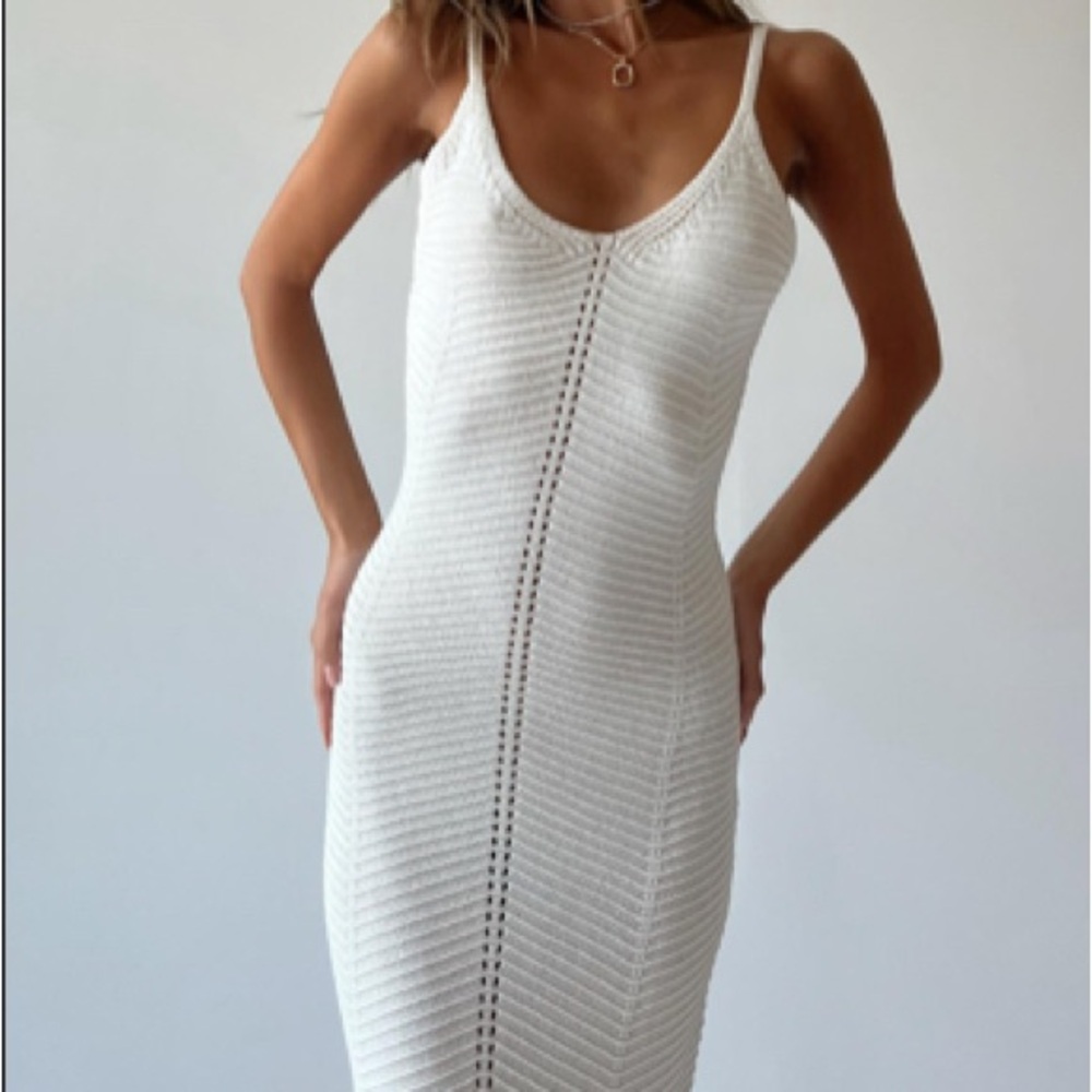 Princess Polly Midi Cream Dress